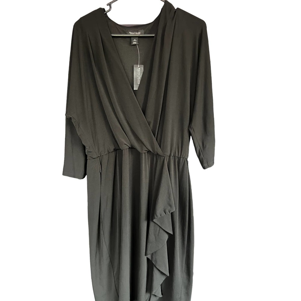 NWT White House Black Market size 14 black dress